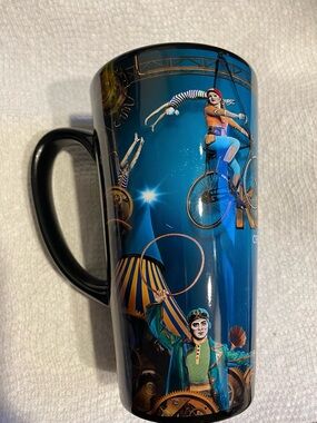 Cirque du Soleil KURIOS Mug Tall Colorful Acrobatic Souvenir Colorful Big Tent